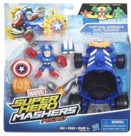 Hasbro Marvel Avengers Super Hero Mashers Micro Kapitan Ameryka Figurka+Pojazd B6433