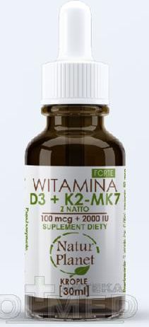 Naturplanet Witamina Dk2mk7 Forte Krople 30ml