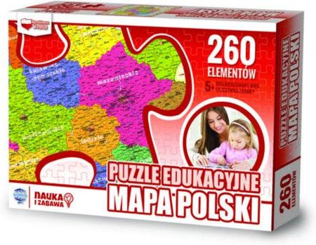 Głowala Puzzle Edukacyjne Mapa Polski 260 El