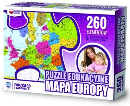 Głowala Puzzle Edukacyjne Mapa Europy 260 El