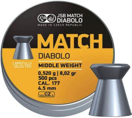 Śrut JSB Match Diabolo Middle Weight 4.5mm 500szt (000015-500)