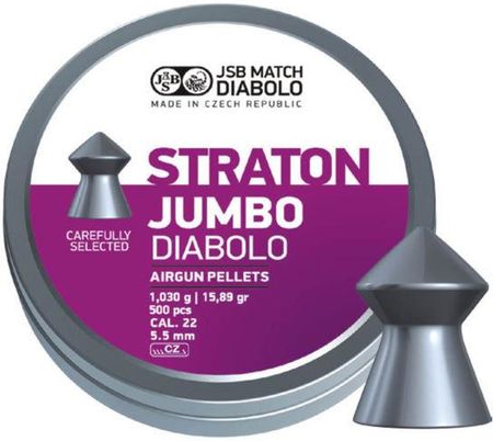 Śrut JSB Diabolo Straton Jumbo 5.5mm (.22) 250szt (546238-250)