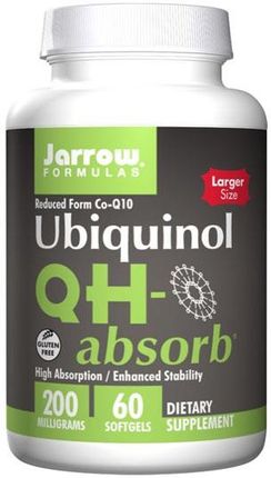 Jarrow QH-absorb Ubichinol 200 mg Aktywny Co-Q10 Zwiększone Wchłanianie 60 kaps.