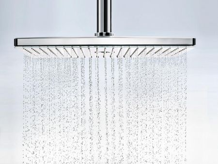 Hansgrohe Deszczownica Rainmaker Select ścienna z ramieniem prysznicowym 46x30x6,2 chrom/czarny 24007600
