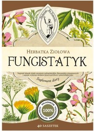 Herbarium Św Franciszka Herbatka Ziołowa Fungistatyk . 40 Saszetek 