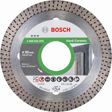 Bosch diamentowa tarcza tnąca best for hard ceramics 2608615075