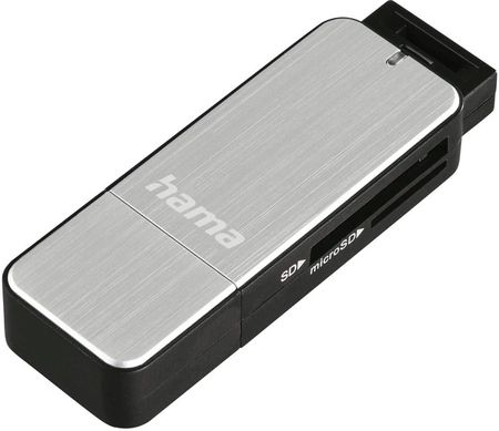 Hama Czytnik kart SD/MicroSD USB 3.0 Srebrny (123900)