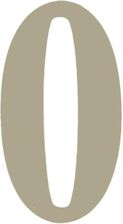 Zdjęcie Cyfra 0 tworzywo 50 mm platyna  (cppb0500) - Czeladź