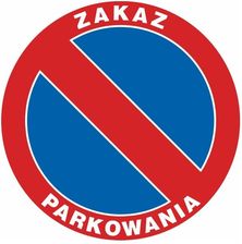 Znak Zakaz parkowania (SA030DGPN) - zdjęcie 1