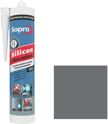 Sopro Silikon sanitarny bazalt 64 310ml