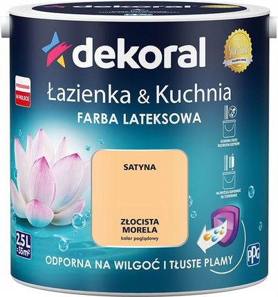 Dekoral Łazienka & Kuchnia Złocista morela 2,5L
