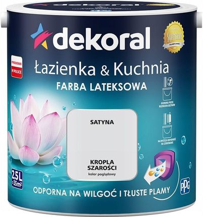 Dekoral Łazienka & Kuchnia Kropla szarości 2,5L