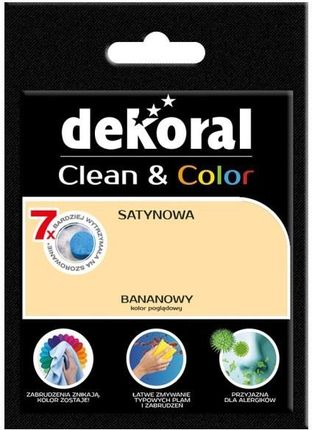 Dekoral Tester farby Clean & Color bananowy 40 ml