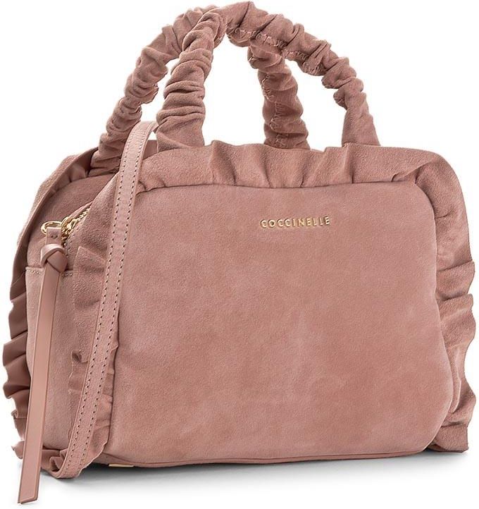 Torebka COCCINELLE AC2 Brune Suede E1 AC2 58 01 01 Rose Rose 023