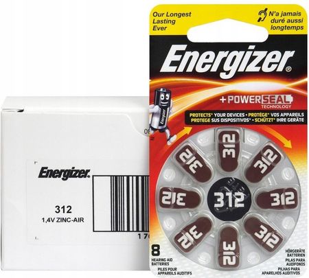 Energizer Bateria słuchowa 312 8szt (EN349245)
