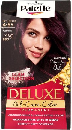 Palette Deluxe Oil Care Color Farba do włosów Ciemny bordo 880