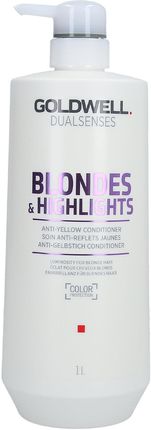 Goldwell Dualsenses Blondes&Highlights Anty Yellow Odżywka Neutralizująca Do Włosów Blond 1000 ml