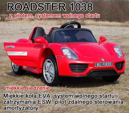 Super-Toys Auto Roadster Exclusive Hl1038 Czerwony