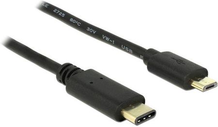 Delock USB C-microUSB M/M 2m Czarny (83334)