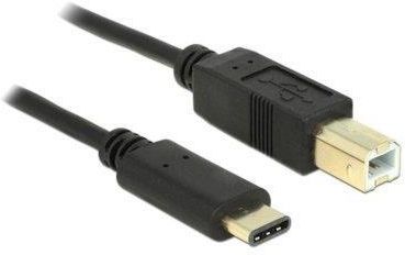 Delock USB C-USB B M/M 2m Czarny (83330)