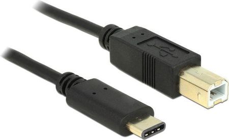 Delock USB C-USB B M/M 0,5m Czarny (83328)