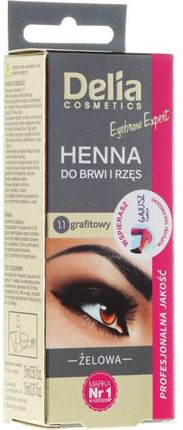 Delia Cosmetics Henna Do Brwi Żelowa 1.1 Grafit