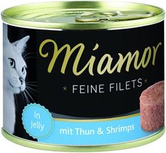 Finnern Miamor Feine Filets Tuńczyk i krewetki puszka 80g