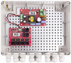 Bcs Bcs-Ip4/Z/E-S Zestaw Zasilania Dla 4 Kamer Ip - Switch Poe I Obudowa Zewnętrzna