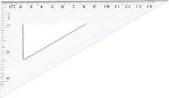 Zdjęcie Tetis Ekierka Prostokątna 14,5 Cm Bl004-B - Bisztynek