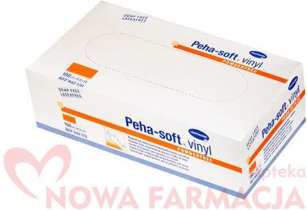 Peha-Soft vinyl rękawice niejałowe bezpudrowe M 100 sztuk