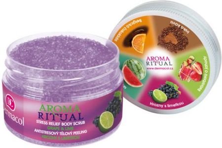 dermacol  Antystresowy pelling do ciała - Aroma Ritual Body Scrub Grape&Lime 200 g