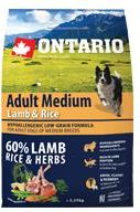 Ontario Adult Medium And Rice Hypoalergiczna 750G