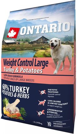 Ontario Adult Large Weight Control Ras Dużych 2,25Kg