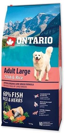 Ontario Adult Large 7 Fish And Rice Hypoalergiczna 12Kg