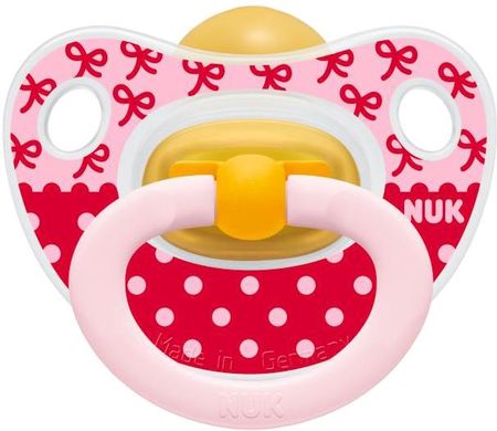 Nuk Smoczek Lateksowy Anatomiczny 0 6M Classic Happy Kids NUK Smoczek uspokajający Classic Happy Kids Lateksowy 0 6m
