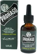 Proraso Beard Oil Olejek Do Brody OIL Cypress & Vetyver 30 ml - Pielęgnacja brody i wąsów