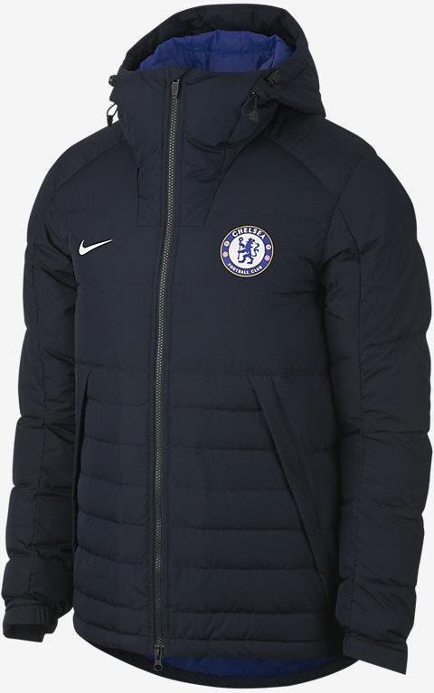 Bluza adidas Originals Chelsea FC Windbreaker z krótkim zamkiem Granatowy Niebieski