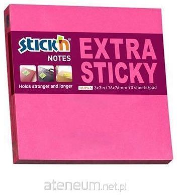 Stickn Notes Samoprzylepny Exstra Sticky 76X76 Różowy Neon