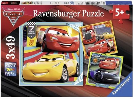 Ravensburger Disney Auta Puzzle 3x49 el. (80151)