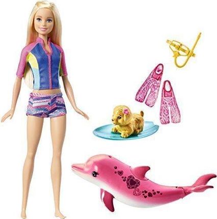 Barbie Lalka Nurkowanie Z Delfinem Zestaw Fbd63