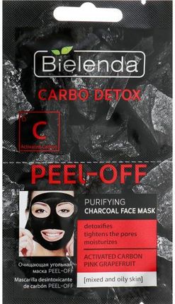 Bielenda Carbo Detox maska węglowa PEEL-OFF 2x6g