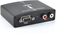 Lindy Adapter AV HDMI-VGA + Audio (38165) - Pozostały sprzęt video
