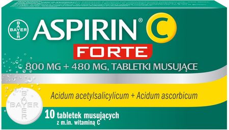 Aspirin C Forte 10 tabl. musujących