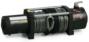 B2B Partner Elektryczna wciągarka linowa 12000 24 V stalowa lina (366012)