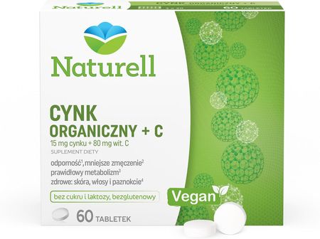 Naturell Cynk organiczny + C 60 tabl.
