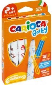 Pisaki Carioca Baby 12 Kolorów Flamastry