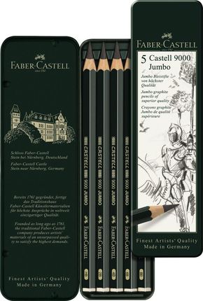 Faber-Castell Zestaw Ołówków Faber Castell Jumbo 9000 5 Szt (Hb, 2B, 4B, 6B, 8B)