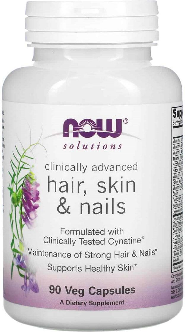 Now Foods Hair, Skin & Nails 90 kaps - Opinie i ceny na Ceneo.pl