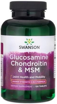 Swanson glukozamina, Chondroityna Msm mg 120 tabl