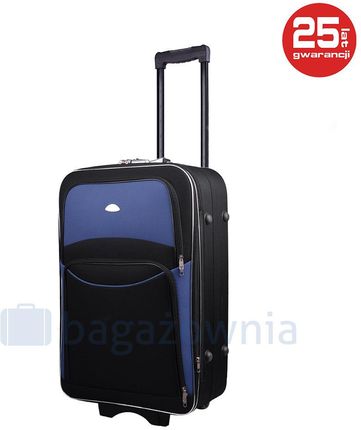 Mała kabinowa walizka PELLUCCI 773 S Czarno granatowa - czarny / granatowy